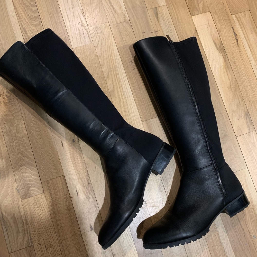 Nine West Black Leather Boots
